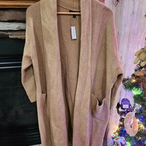 Brand new with tags Banana Republic Long brown cardigan sweater coat